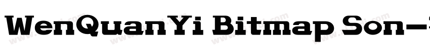 WenQuanYi Bitmap Son字体转换